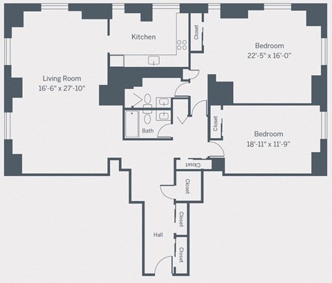 Floor Plan PH 117 at The Franklin Residences, Philadelphia